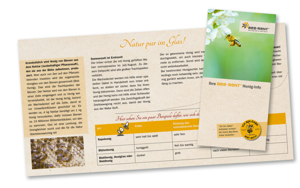 Bee-Rent, Bienenleasing frü Honigbienen und Wildbienen